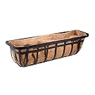 Panacea Products Flat Iron Series 30-inch (30") Window/Deck Planter, Black
