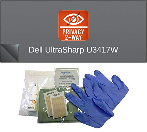 Photodon Tab Attachment Privacy Filter for Dell UltraSharp U3417W 34-inch Curved Monitor with Privacy Filter Installation kit