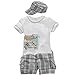 YING LAN Baby Boys' Hats T-shirts Shorts Outfits 6-12 Months
