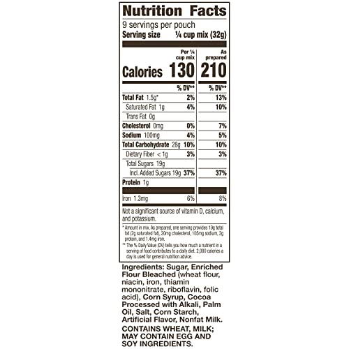 BETTY CROCKER BROWNIE MIX FUDGE, 10.2500-OUNCE BOXES (PACK OF 18)