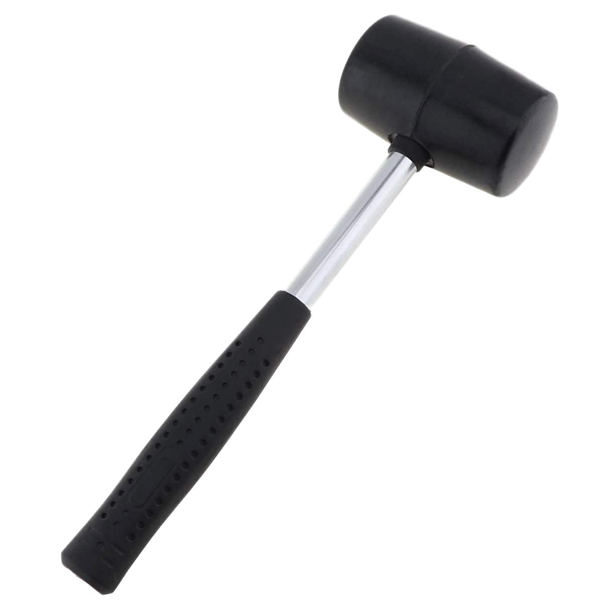 Rubber Hammer, 500g Soft-Face No Elasticity Rubber Mallet Hammer of DIY, Handmade (Black)