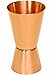 Copper Jigger Shot Glasses - 100% Copper Double Jiggers - 2oz / 1oz, 3 5/8