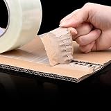 MEETOZ Transparent Filament Tape 3 Rolls 2 Inch x 60 Yds Heavy Duty Fiberglass view 8