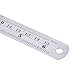 eBoot 2 Pack Stainless Steel Ruler 6 Inch with Conversion Table