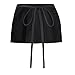 HairDay Care Professional Waist Apron - 100% Cotton Waist Apron for Women & Men - Machine Washable Hair Stylist Apron/Chef Apron with 3 Pockets, Adjustable Waist Tie - 24” x 8”, Universal Fit - Black
