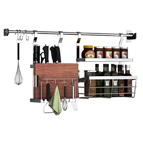 Mouth Stainless Steel Kitchen Rack Drain Knife Cutting Board Wall-Mounted Punch-Free Household Storage MUMUJIN - Thumbnail 7