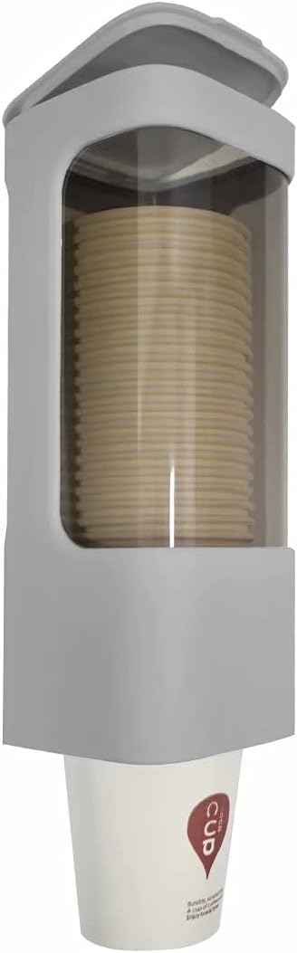 EOFJRUC Wall Mount Paper Cup Dispenser, Pull Type Cup Holder Fit 3oz - 5oz Disposable Small Cups, Bathroom Cup Dispenser for Home Hospital Office Gym (Gray): Home & Kitchen