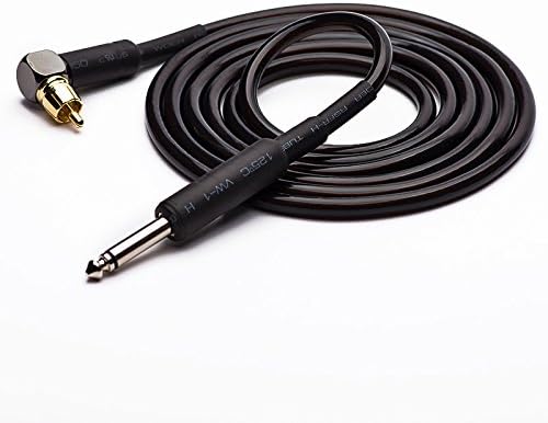 6 Feet Silicone Pro-design Tattoo Clip Cord RCA Connector for Tattoo Machines Coffee Black