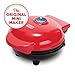 Dash DMG001RD Mini Maker Portable Grill Machine + Panini Press for Gourmet Burgers, Sandwiches, Chicken + Other On the Go Breakfast, Lunch, or Snacks with Recipe Guide - Red primary