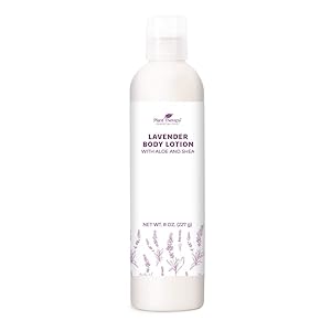 Plant Therapy Lavender Body Lotion with Aloe and Shea, Hydrate and Nourish Skin with Botanical Ingredients, 8 oz