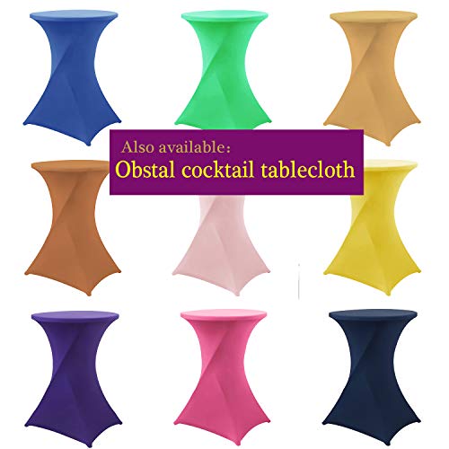 Obstal 6ft Stretch Spandex Table Cover for Standard Folding Tables Universal Rectangular