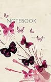Notebook: Design Butterflies Pink watercolor butterfly pretty girl girls girlfriend color beautiful cheerful by Wild Pages Press