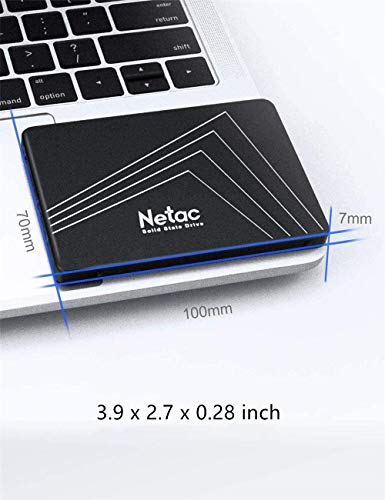 Netac 500GB 2.5 Inch SATA III 6Gb/s Internal SSD, 3D NAND Internal Solid State Drive, Read Speeds up to 530MB/s