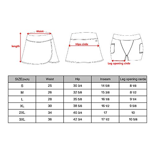 image for ANIVIVO Women Running Skorts with Pockets, Girls Tennis Skirts Golf Sh