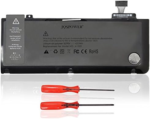 A1322 Battery for MacBook Pro 13" A1278 (Mid 2009 to Mid 2012) Series,fit MB990LL/A MB991LL/A MC375LL/A MD314LL/A MC724LL/A MC375D/A 2009 Version (A1278, MacBookPro 5.5 7.1 8.1 9.2)【10.95V 63.5Wh】
