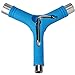 Alouette Skate Tool Set of 2,All-In-One Multifunctional portable T-tool&Y-tool for skateboard (Blue)