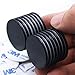 Waterproof Neodymium Disc Magnets with Epoxy Coating, Powerful Permanent Rare Earth Magnets, with Double-Sided Adhesive - 1.26 inch x 0.08 inch, Pack of 15