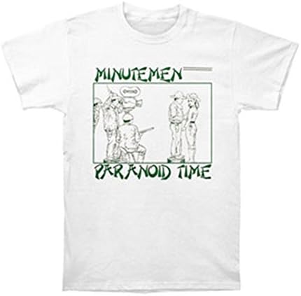 Minutemen Men's Paranoid Time T-shirt Small White