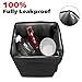 Manfiter Car Trash Can with Lid and Storage Pockets, 2.5 Gallon Auto Car Garbage Can, 100% Leak-Proof Car Trash Container, Waterproof Car Trash Bag, Hanging Car Trash Bin,8