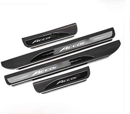 Cosilee Outer Door Entry Guard Sill Scuff Plate Cover fit on Honda Accord 2014-2017