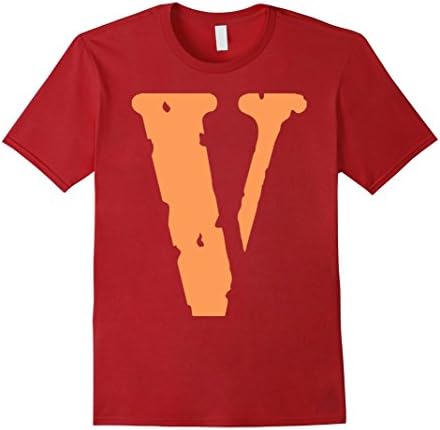 Men's Vlone Shirt Large Cranberry