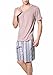 Godsen Men's Cotton Pajama Short Sleepwear Set
