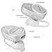 Sunvito Ultra Small Bluetooth 4.0 Headset Headphone Earphone Mini Invisible In-ear wireless Headphones Support Hands-free Calling For Smartphones with Bluetooth (White)