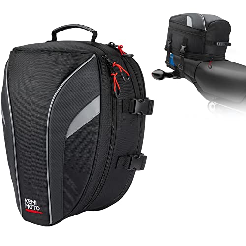 KEMIMOTO Motorcycle Cooler Tail Bag - 16L Insulated Waterproof Storage For Bikes (03501BK)