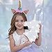 Pooqla Unicorn Marquee Sign Night Light with 10 Warm White LEDs Home Decoration Light Up Unicorn for Girls Gift Dorm Decor (White)