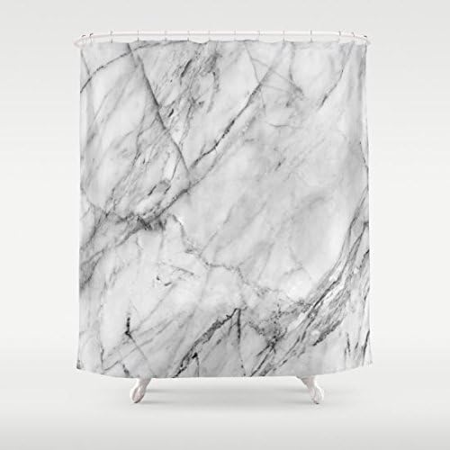 Haronng Marble Polyester Shower Curtain, 72" X 72"