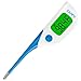 SANPU Digital Oral Thermometer Fast 8 Seconds Reading Rectal and Armpit Thermometer for Baby and Adults with Fever Indicator with FDA and CE Approved