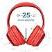 Active Noise Canceling Headphones, RCA Bluetooth 5.0 Headphones Over Ear Wireless Headphones with Mic, Foldable Soft Protein Earpads, 25Hrs Playtime for Travel Work TV PC Cellphone（Red）thumb 4