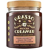 Grasso Mocha Creamer (previously Coffee Booster) | The Original High-Fat Coffee Creamer | Keto Friendly | Coconut Oil…