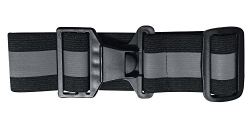 black reflective belt