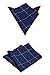 Men's Pocket Square Set Hankerchiefs Wedding Party Pack of 9