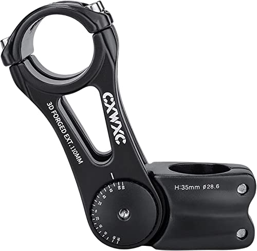 CXWXC Fahrradlenker Vorbau Verstellbarer Aluminiumlegierungs Lenkererhöhung für MTB, Rennräder, BMX - 31.8mm*90/110/145mm Bequemlichkeit für Lange Stu