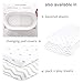 Bassinet Fitted Sheets Compatible with Halo, Fisher Price, Delta, Graco – Fits Perfectly on 15 x 33 Inch Oval, Rectangular Mattress Pad – Snuggly Soft Jersey Cotton – Grey Dots, Chevron – 2 Pack