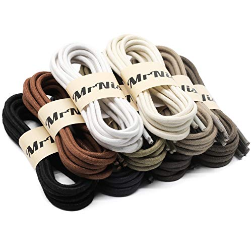 YFINE 55.12"Inch Round Waxed Dress Shoes Shoelaces Boots Shoe Laces