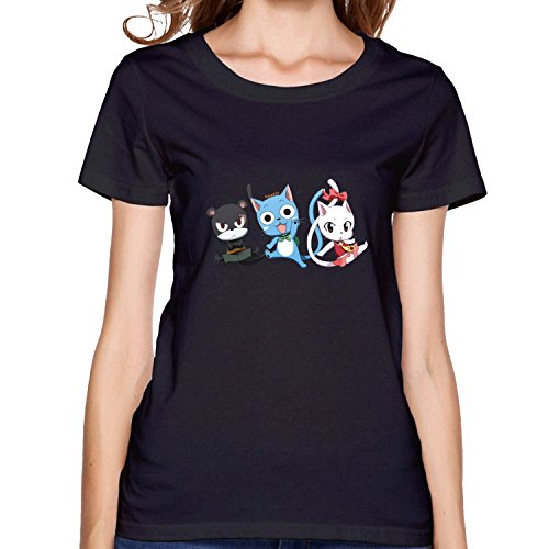 womens Fairy Tail Exceed T Shirts Black