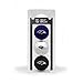 Team Golf NFL Baltimore Ravens 3 Golf Ball Pack Regulation Size Golf Balls, 3 Pack, Full Color Durable Team Imprint