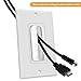 TOPGREENER 6 Pack Bristled Brush Wall Plate Multimedia Pass-Through Insert for Low Voltage Cables, HDMI Cables, Coaxial Cables, Speaker Wires, Home Theater Systems, Size 1-Gang 4.50