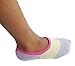 Deluxe Liner No Show Low Cut Socks For Flats Athetic Cotton For Kids Girls (Shoe size :12-6, pack 6/assorted)