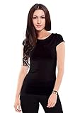 Women's Solid Athletic Fit Short Sleeve Cotton Crew Neck T-Shirt