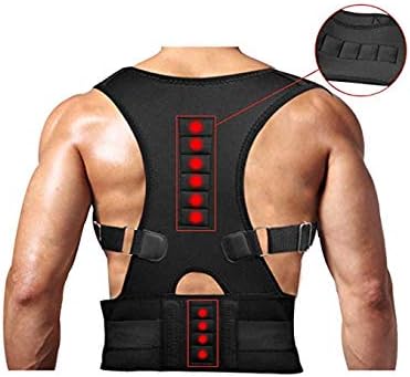 CHENPAN88 Magnetic Posture Corrector Back Shoulder Adjustable Lumbar Waist Support Belt Humpback Prevent Body for Men and Women - Comfortable and Discreet, Pain Relief, Improve Posture