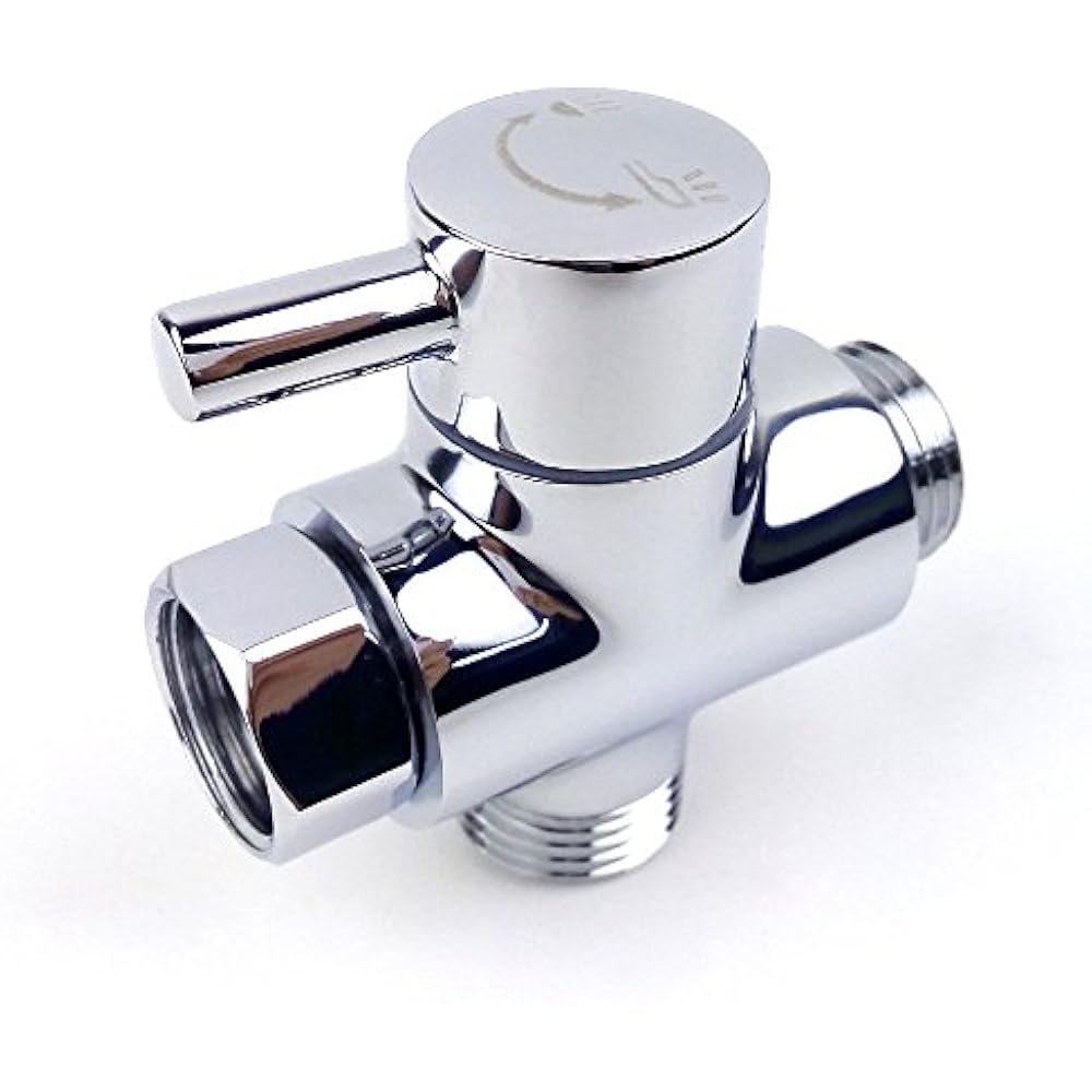 Brass Shower Arm Diverter Valve Hand Held Showerhead Fixed Spray Head