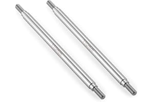 QUPA AM STORE RC Stainless Steel Steering Links 110mm 1 Pair for 1/10 Scale Upgrades SCX10 TRX4 RC Crawler Car Accessories