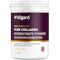 Collagen Powder, Gold Standard Bovine Collagen Peptides Powder by Wellgard - High Levels of The 8 Essential Amino Acids, Collagen Supplements, Halal & Kosher, Made in UK