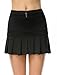UDIY Sports Skirt - Women's Running Skorts Casual Gym Tennis Skort with Shorts Inner Black