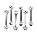 Amarine Made Stainless Steel Bimini Top Strap Pad Eye Footman's Loop Heavy Duty for Jeep Corvette,Buggy,Kayak Tie Downs (6 Pcs)