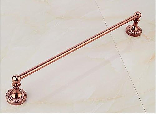 SFSYDDY-Towel Rack Single Lever Bath Towel Rack European Style Bathroom Towel Bars In The Bathrooms Are Built-In Shelf Metal Pendant Rose Gold